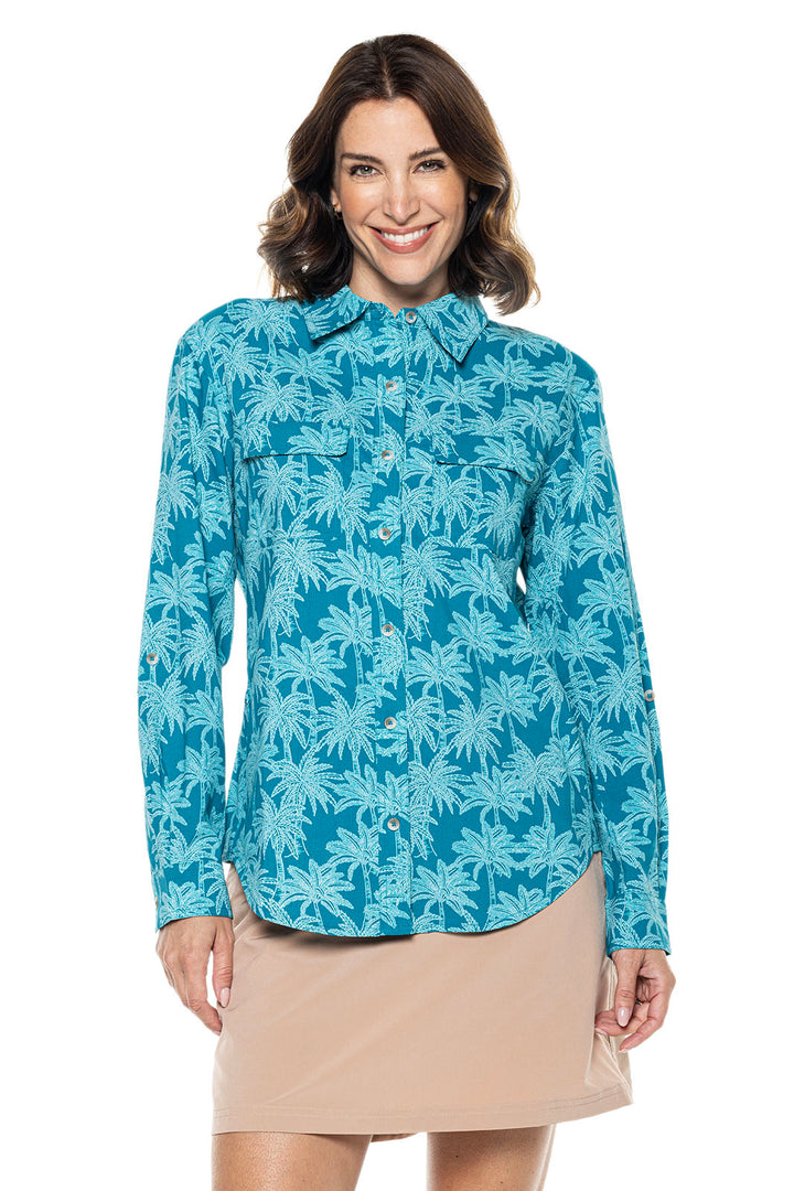 Color_Tahitian Teal Swaying Palms