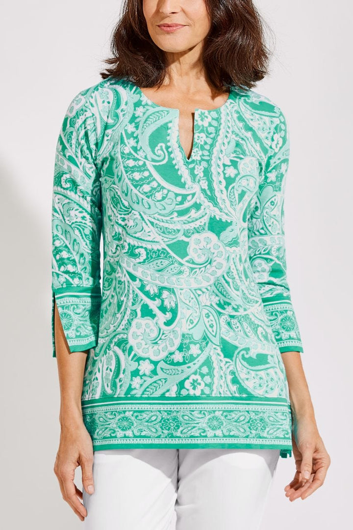 Color_Emerald Mint Summertime Paisley