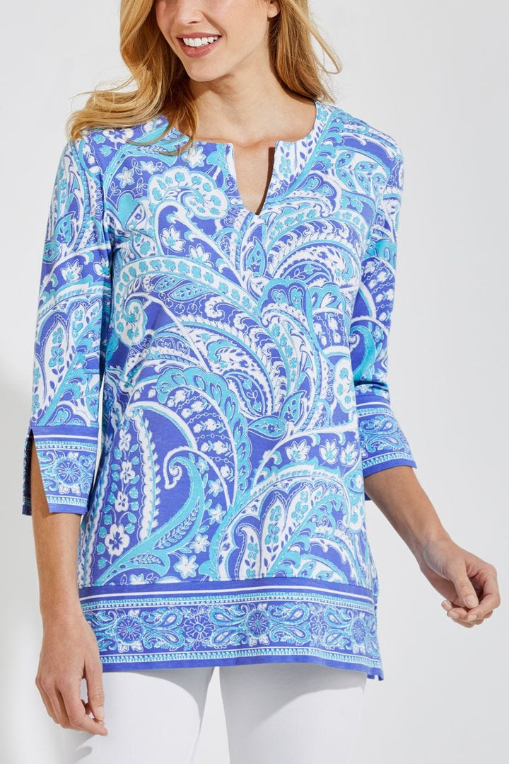 Color_Aura Blue Summertime Paisley