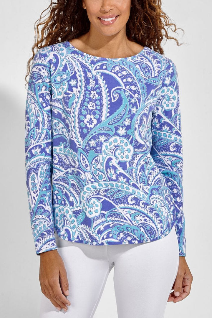 Color_Aura Blue Summertime Paisley