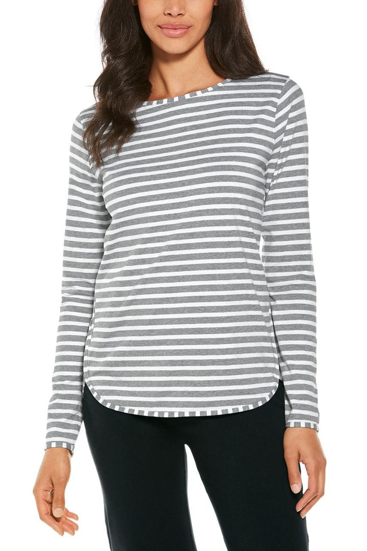 Color_Grey/White Stripe