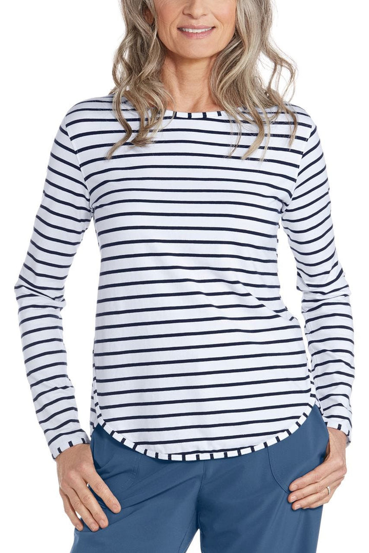 Color_White/Navy Stripe