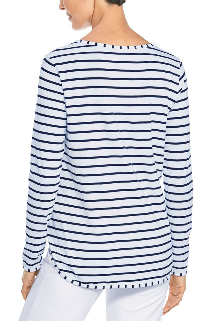 Color_White/Navy Stripe
