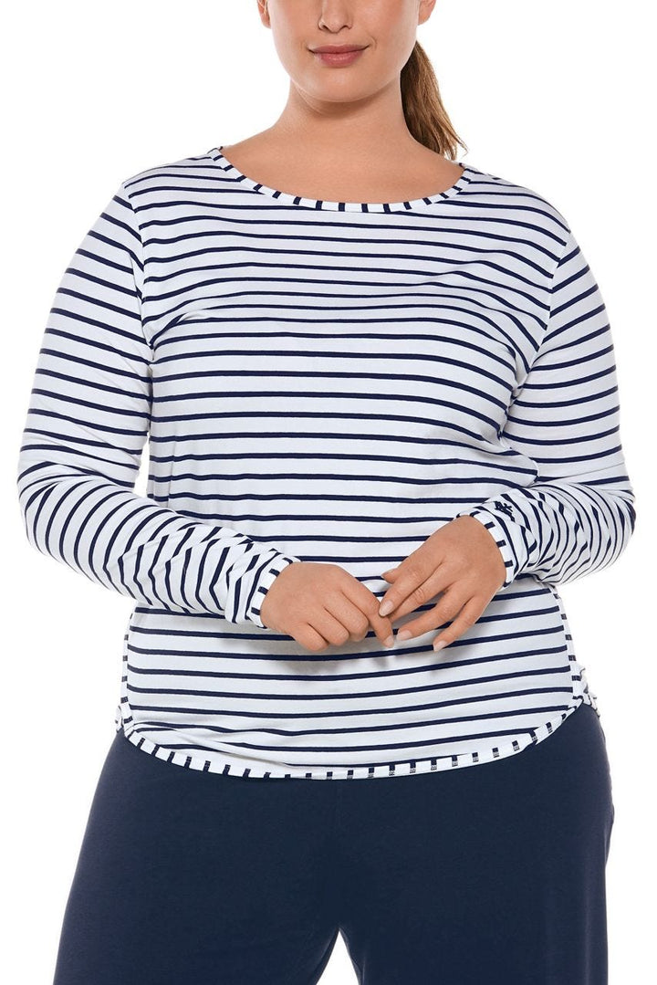 Color_White/Navy Stripe