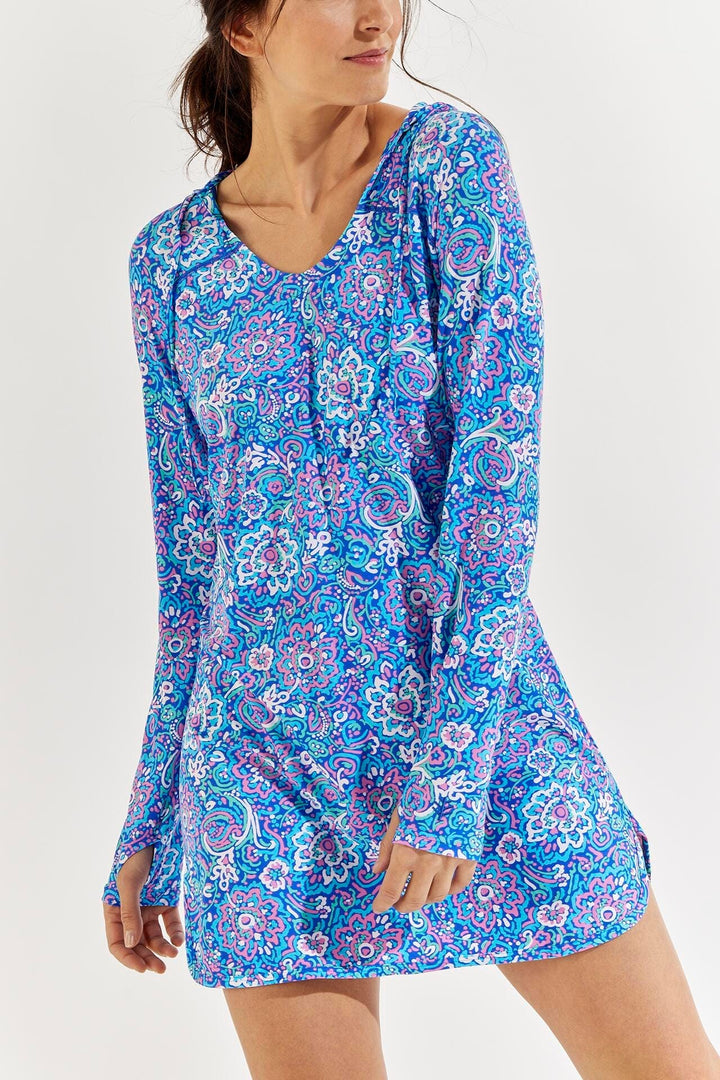 Color_Blue Multicolor Spring Floral