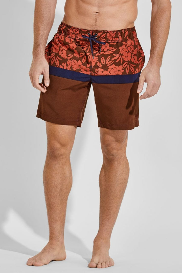 Color_Terracotta Vintage Tropical Stripe