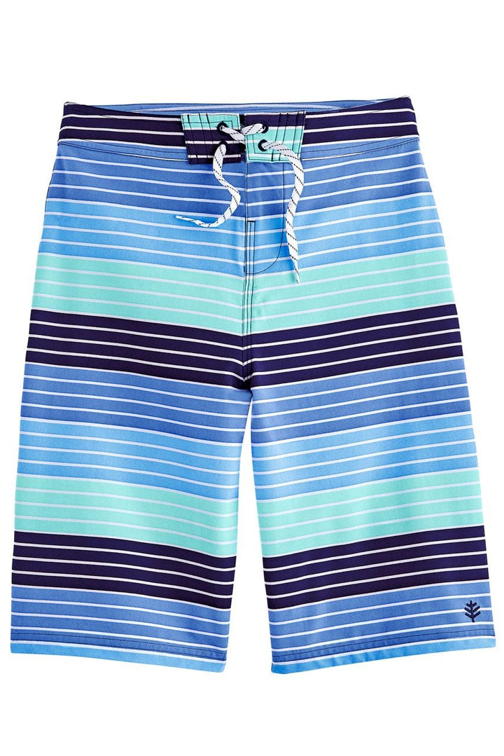 Color_Blue Multicolor Ocean Stripe