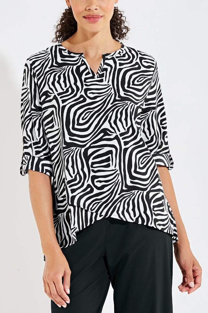 Color_Black/White Mara Abstract Print