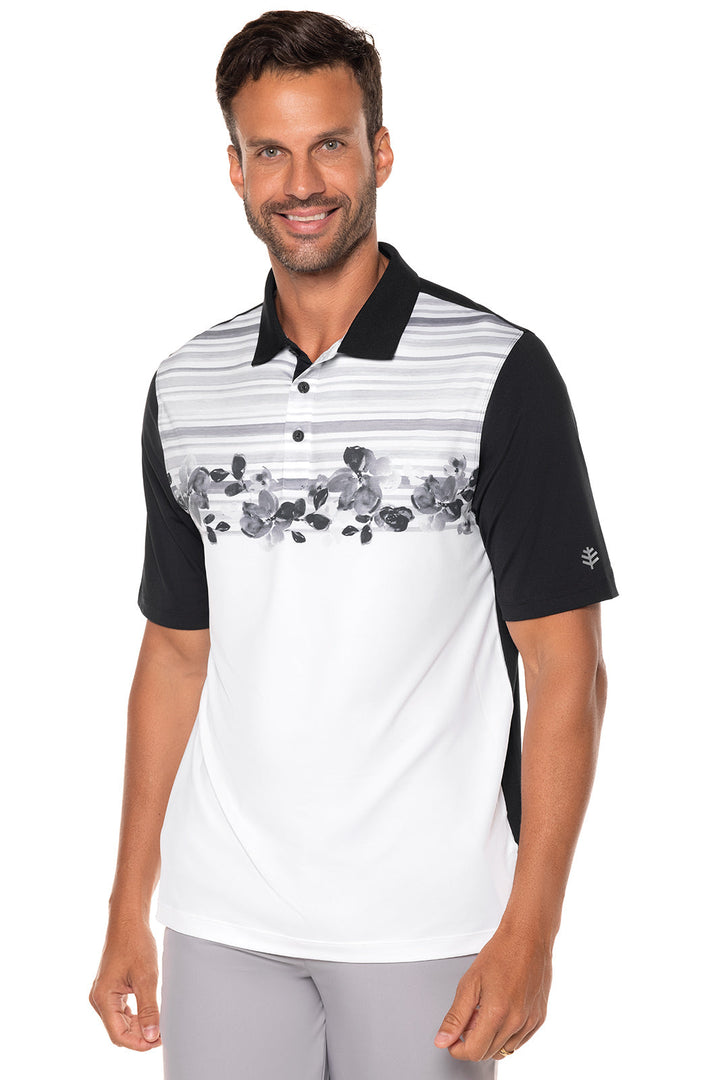 Color_White Dynamic Floral Stripe