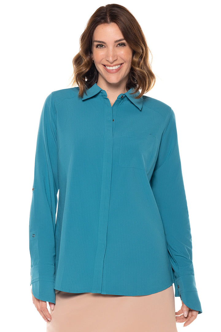 Color_Tahitian Teal Shadow Stripe