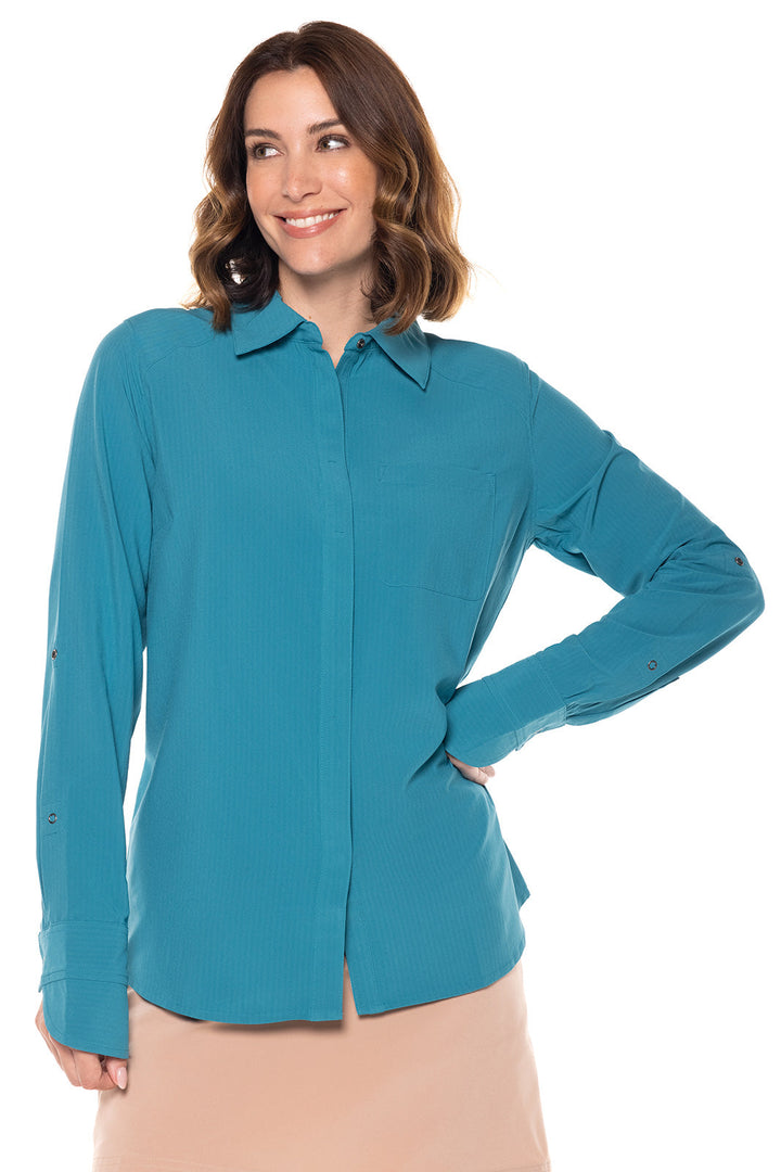 Color_Tahitian Teal Shadow Stripe