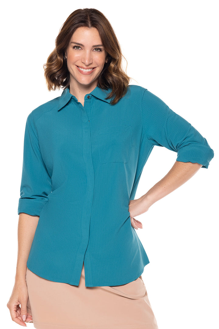 Color_Tahitian Teal Shadow Stripe