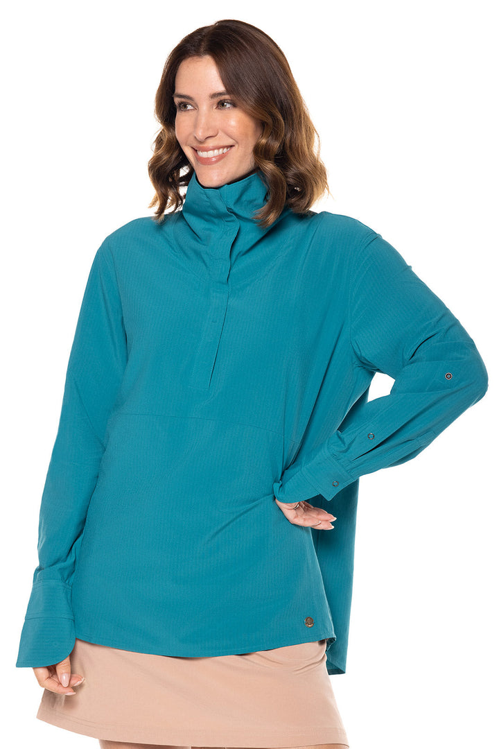 Color_Tahitian Teal Shadow Stripe