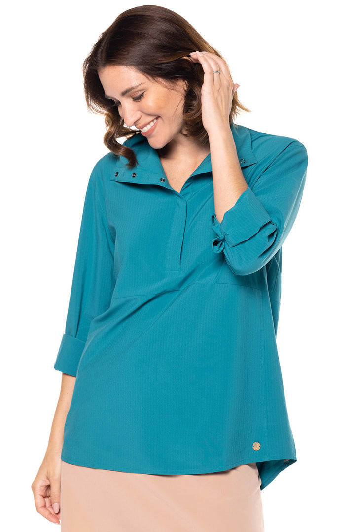 Color_Tahitian Teal Shadow Stripe
