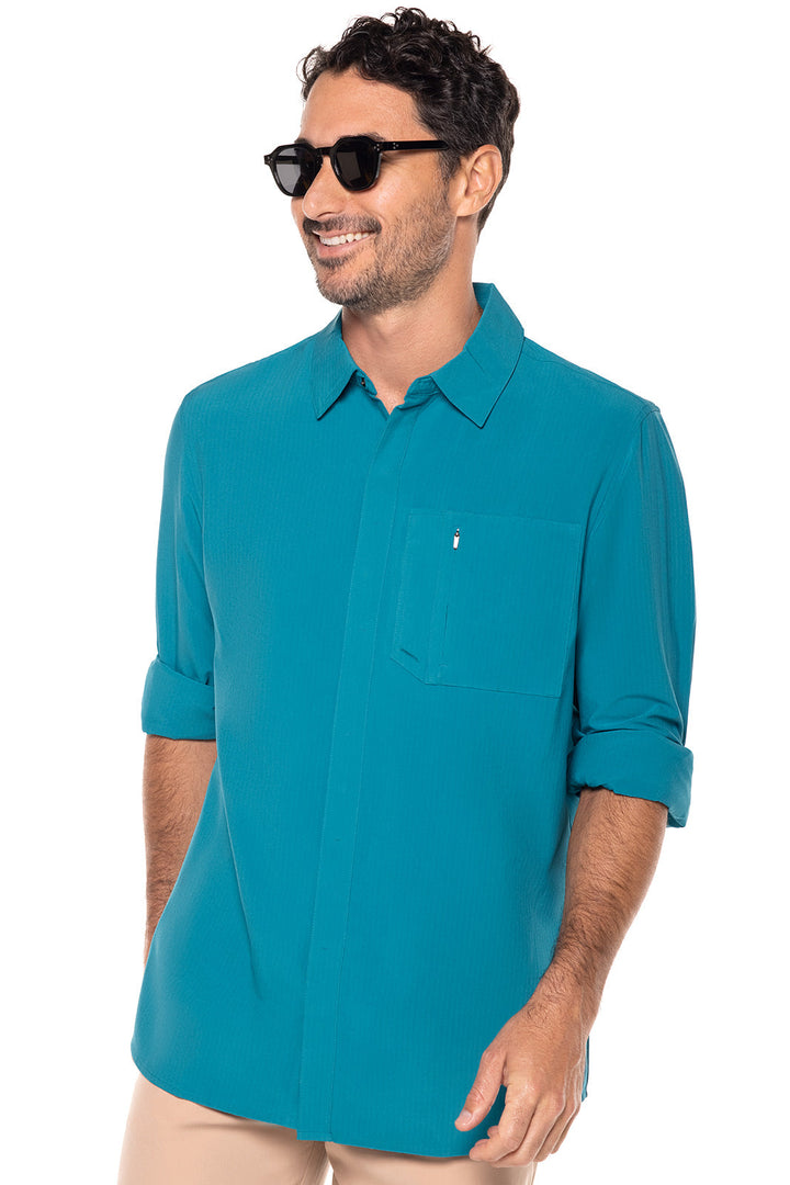 Color_Tahitian Teal Shadow Stripe