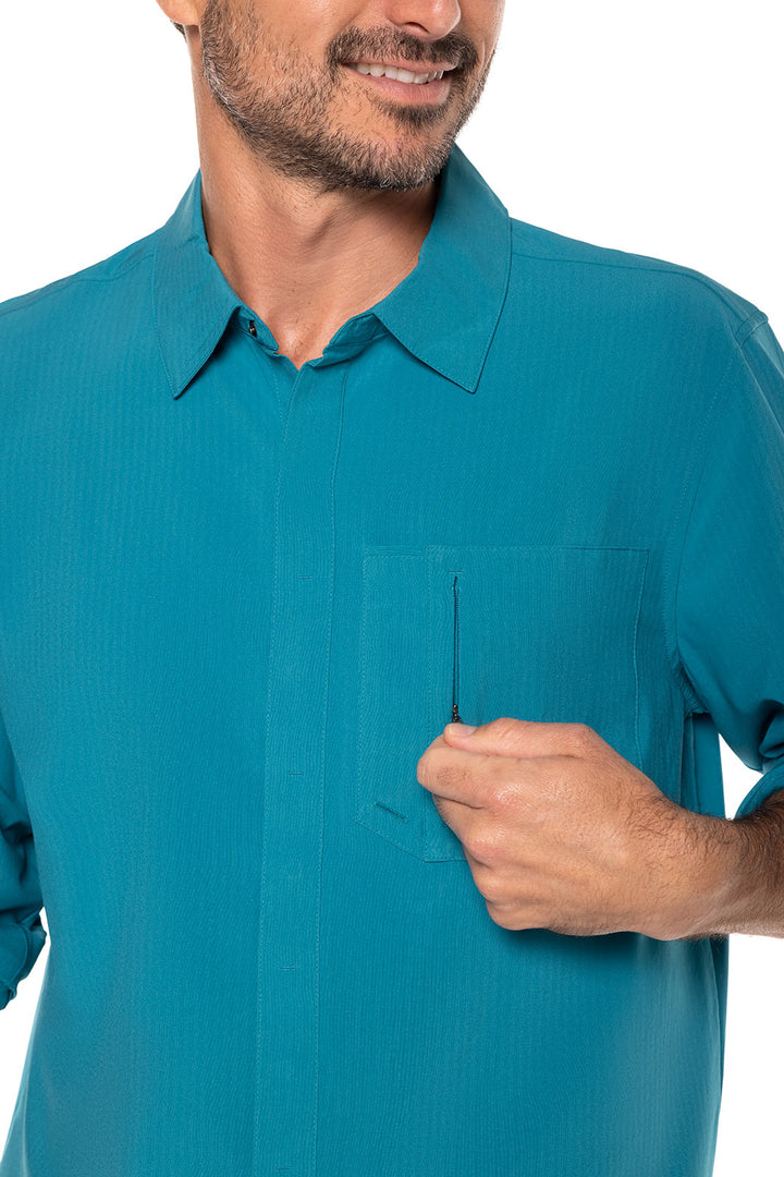 Color_Tahitian Teal Shadow Stripe