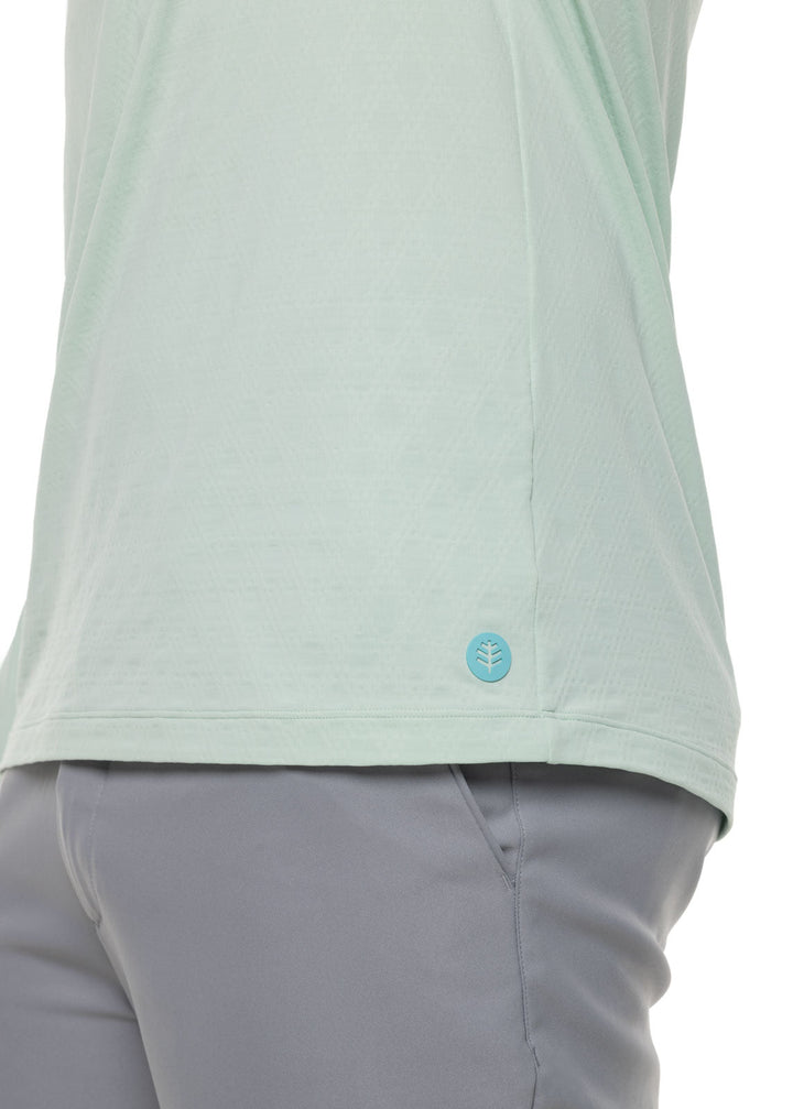 Color_Misty Aqua Diamond Jacquard