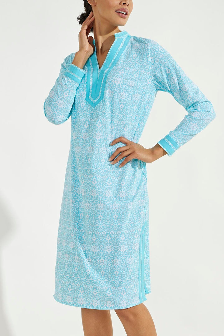 Color_Bay Aqua Coastal Ikat