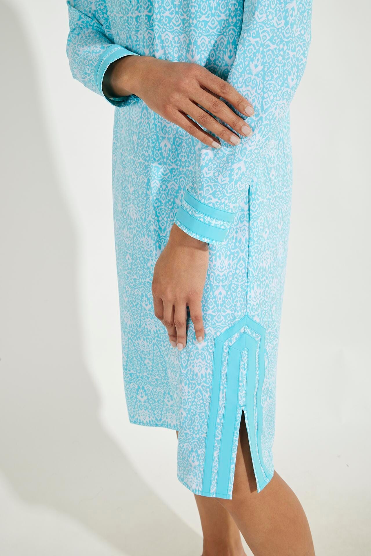 Color_Bay Aqua Coastal Ikat