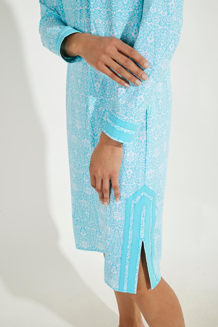 Color_Bay Aqua Coastal Ikat