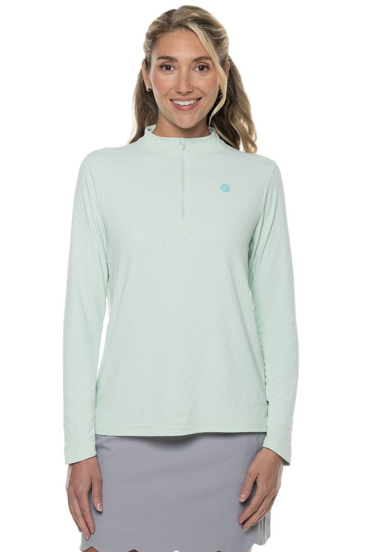 Color_Misty Aqua Diamond Jacquard