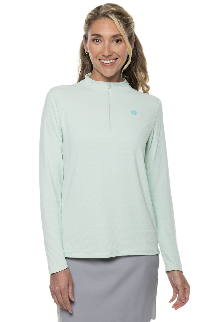 Color_Misty Aqua Diamond Jacquard