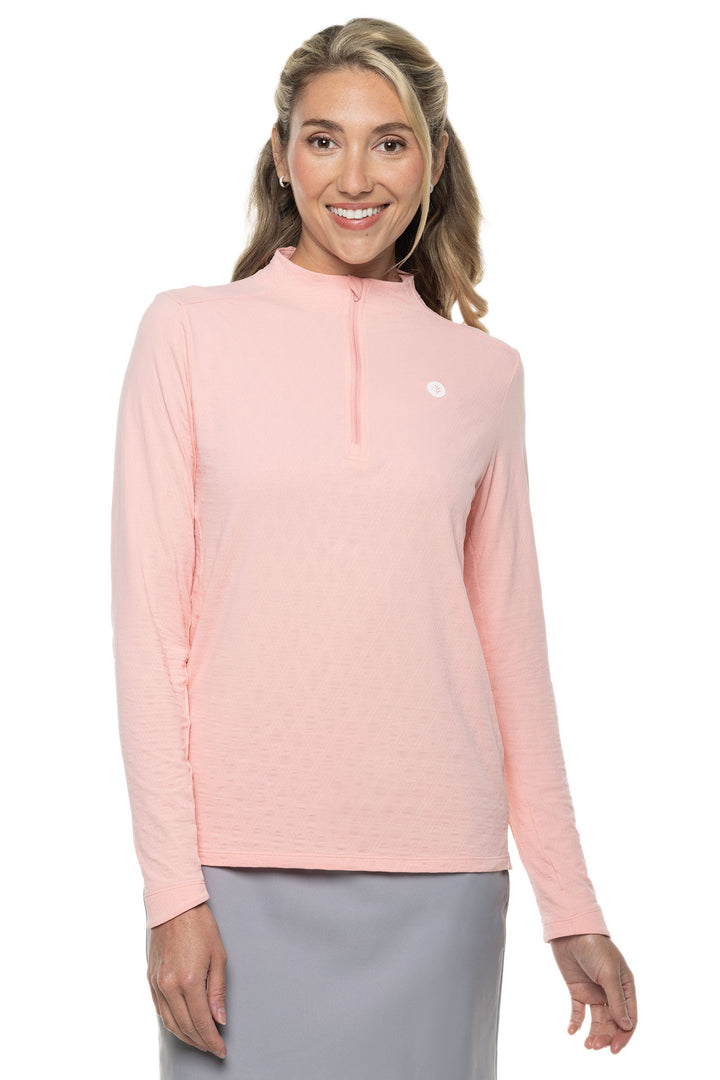 Color_Peachy Pink Diamond Jacquard